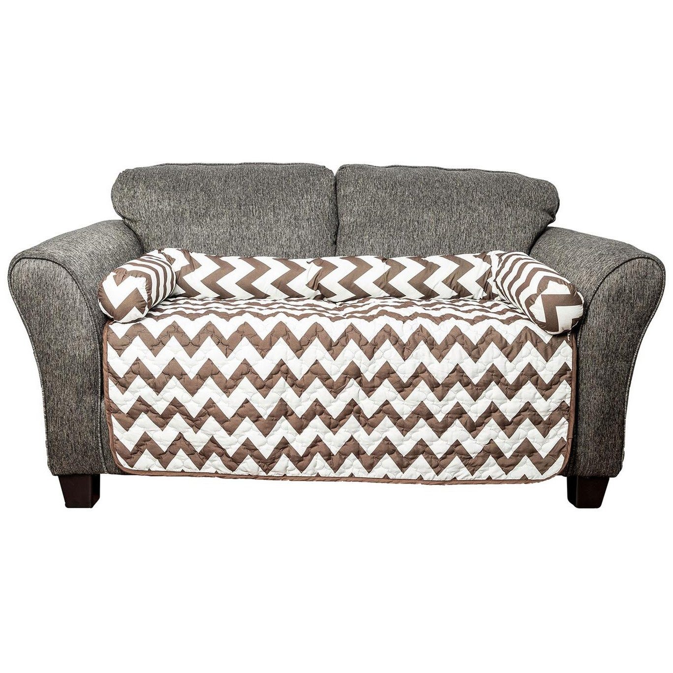 Chevron Reversible Quilted Pet Bed Chair Cover - Assorted Sizes