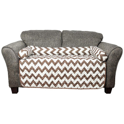 Chevron Reversible Quilted Pet Bed Chair Cover - Assorted Sizes