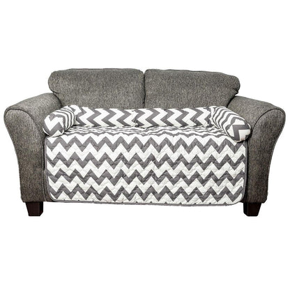 Chevron Reversible Quilted Pet Bed Chair Cover - Assorted Sizes